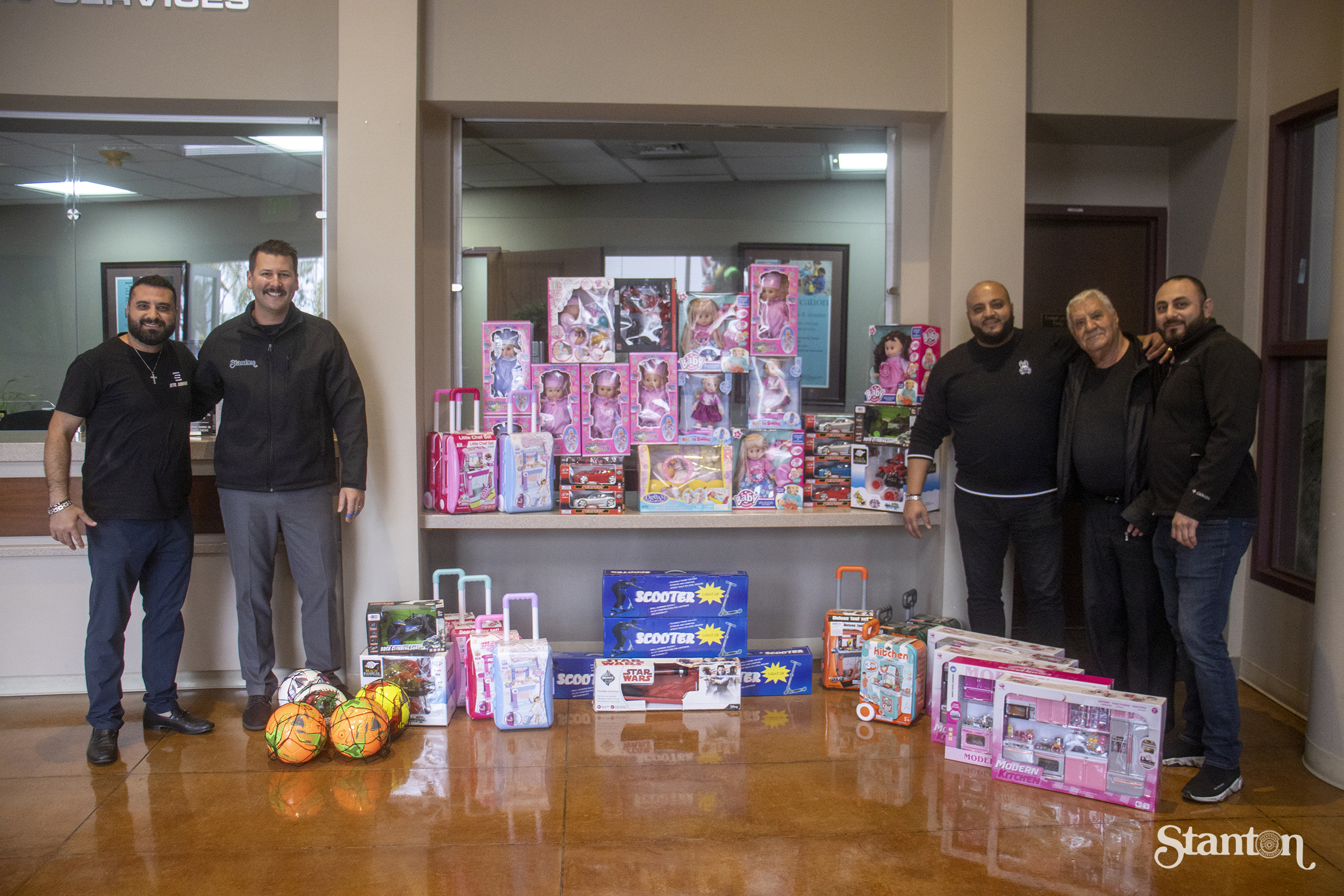 City Collision Center stopped by Stanton City Hall to donate toys to the children of Stanton.